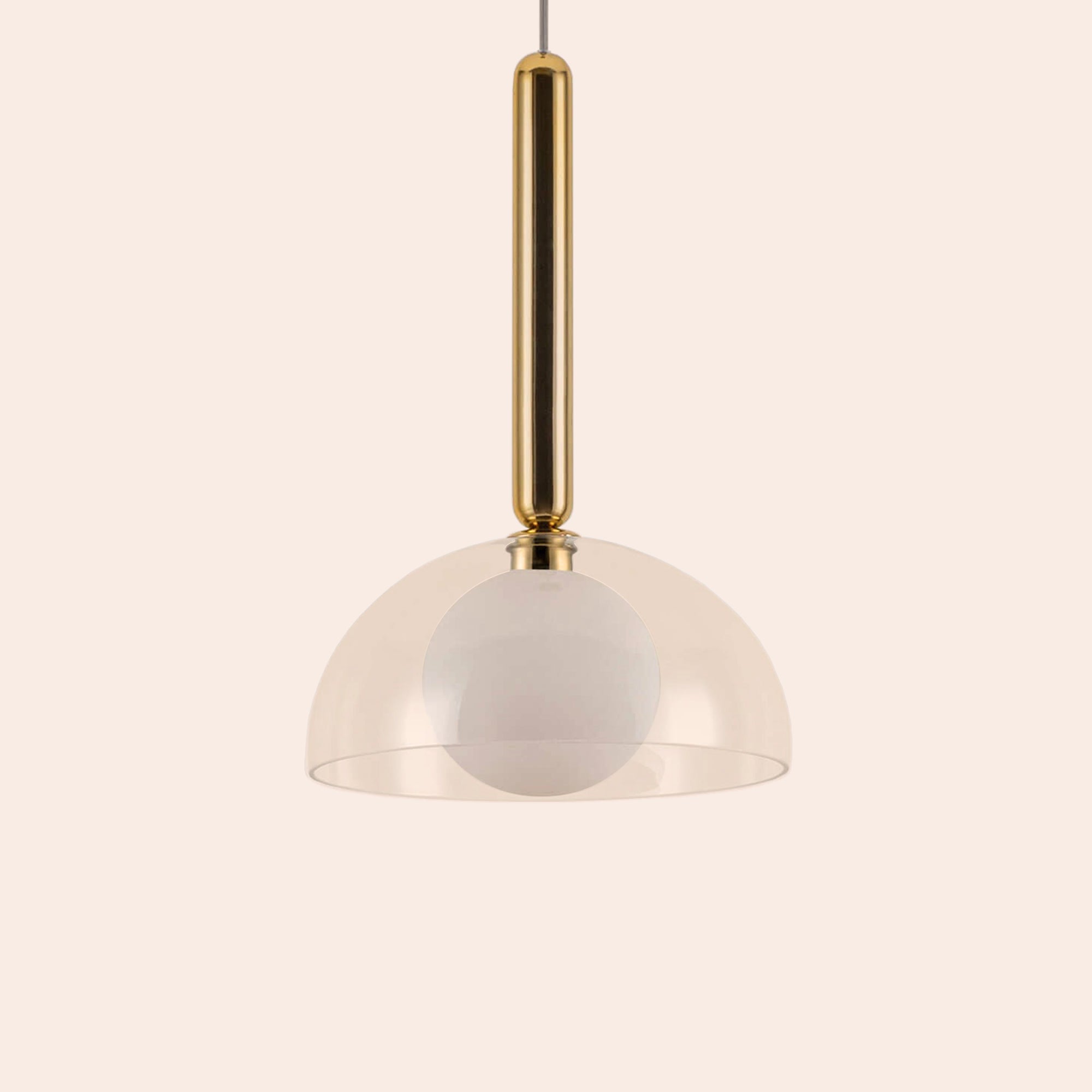 Brass dome pendant ceiling light