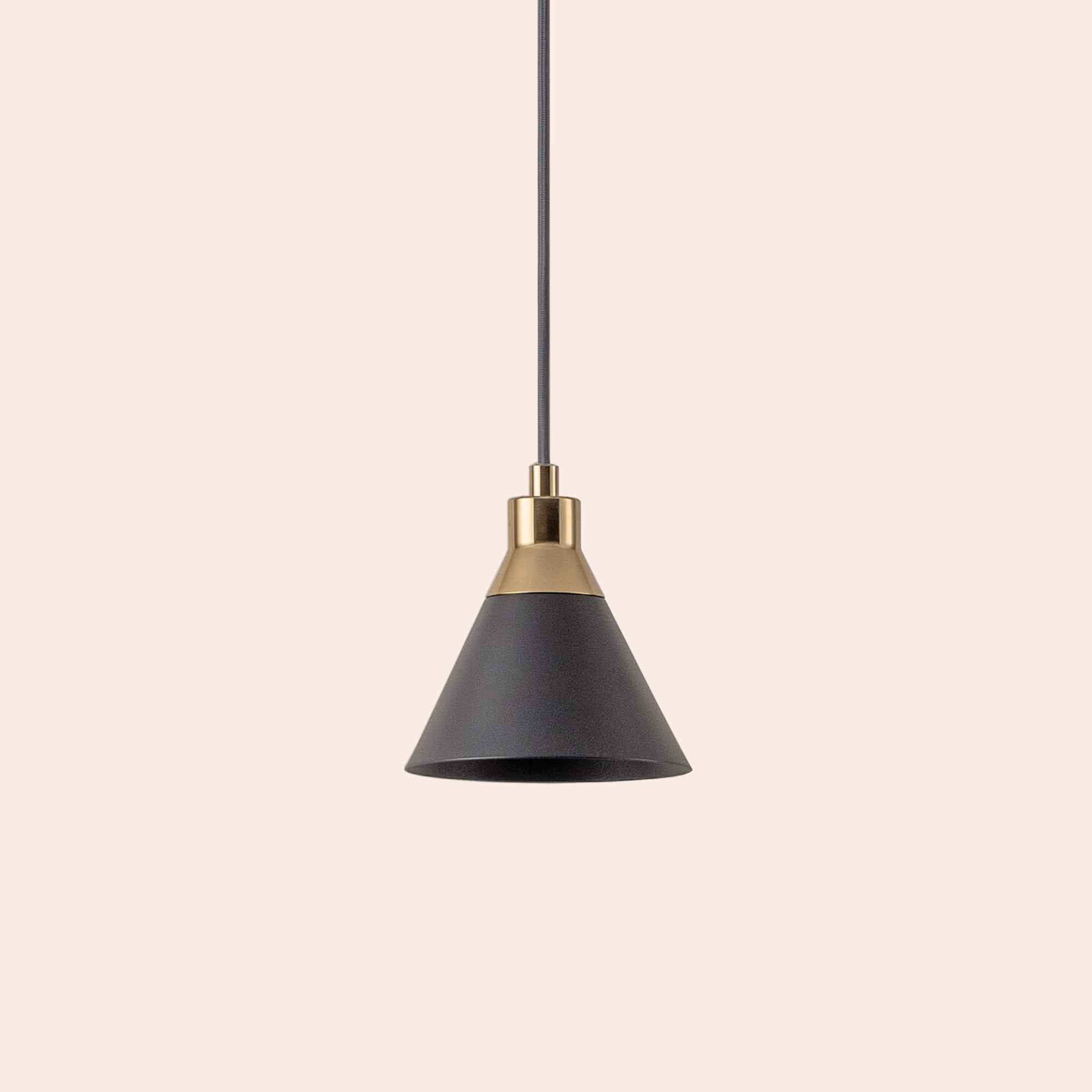 Charcoal grey cone pendant ceiling light