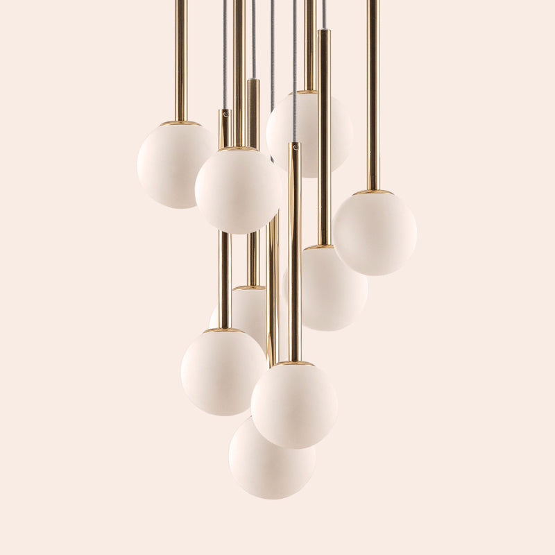 Brass cluster pendant ceiling light