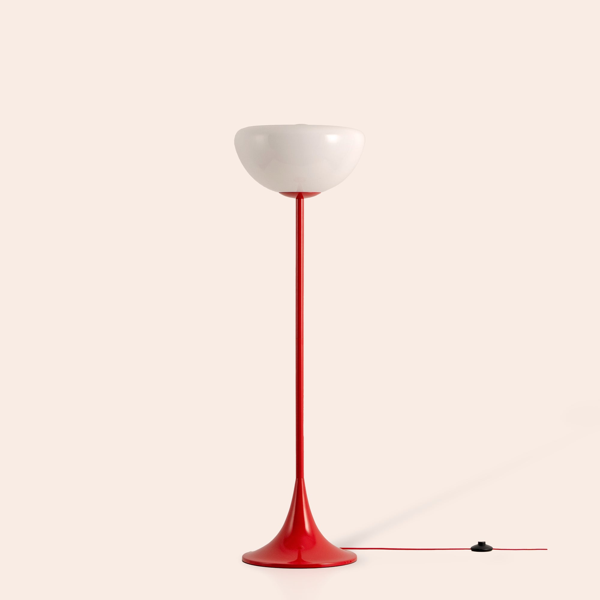 Jam red dome floor lamp