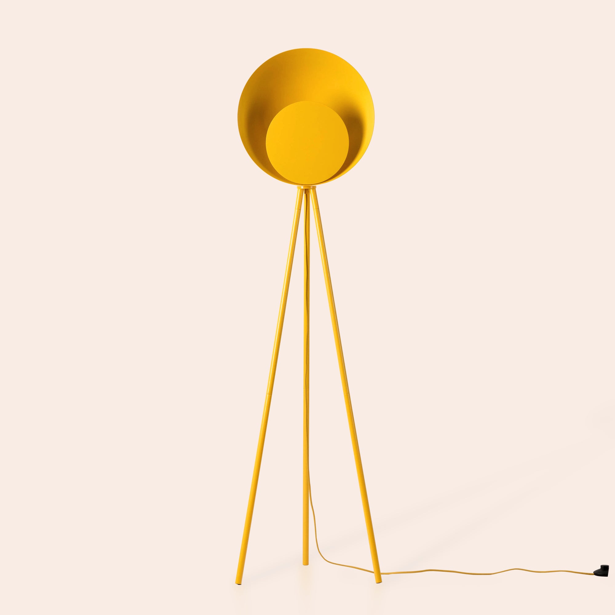 Yolk yellow diffuser floor lamp