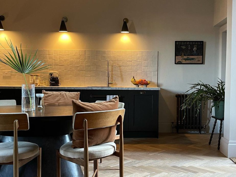 Charcoal grey cone shade wall light LED sconce lights houseof