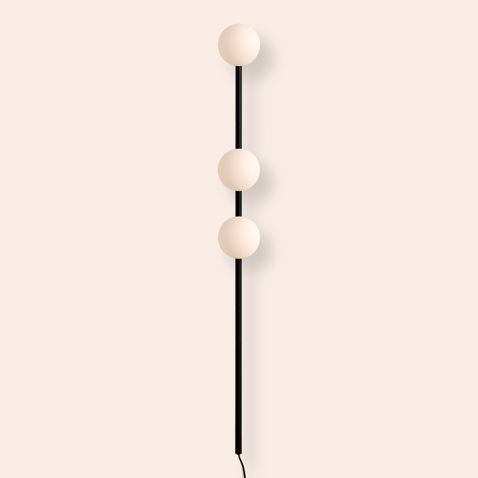 Charcoal grey bar plug-in wall light