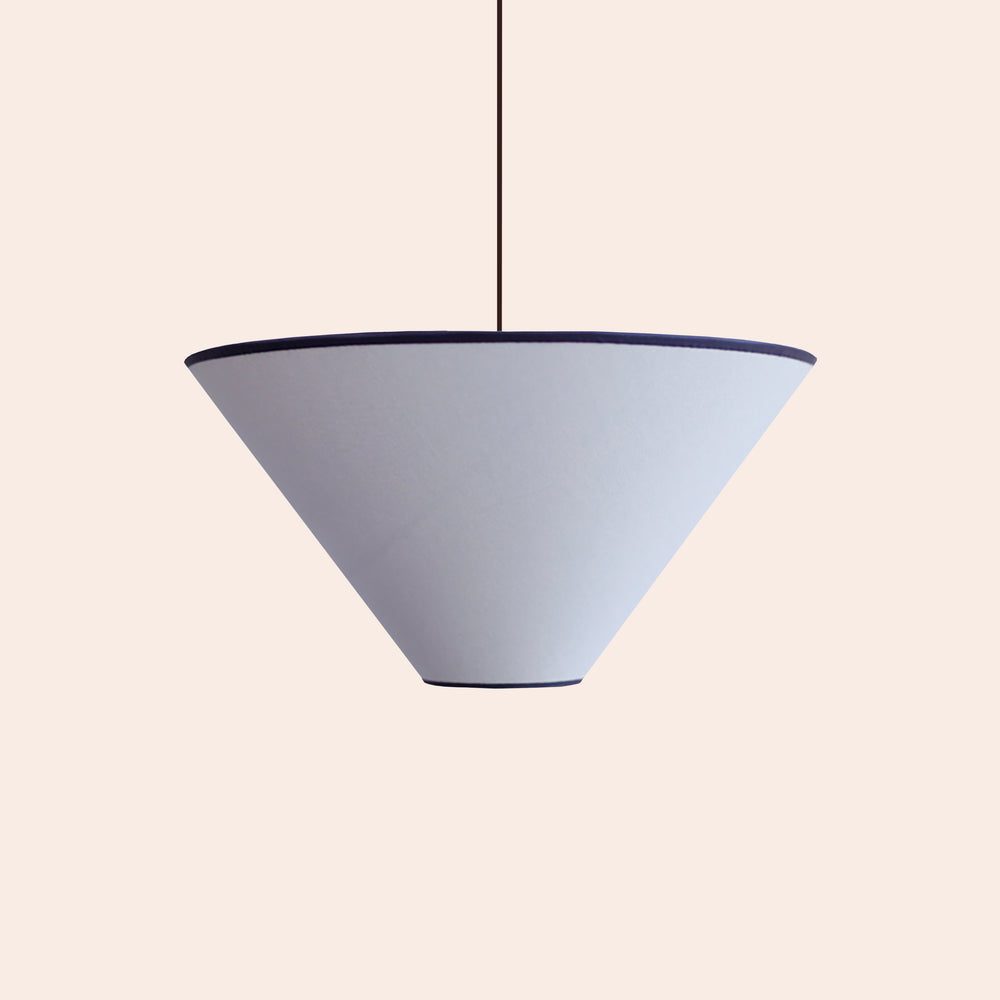 Blue tonal trim cone shade