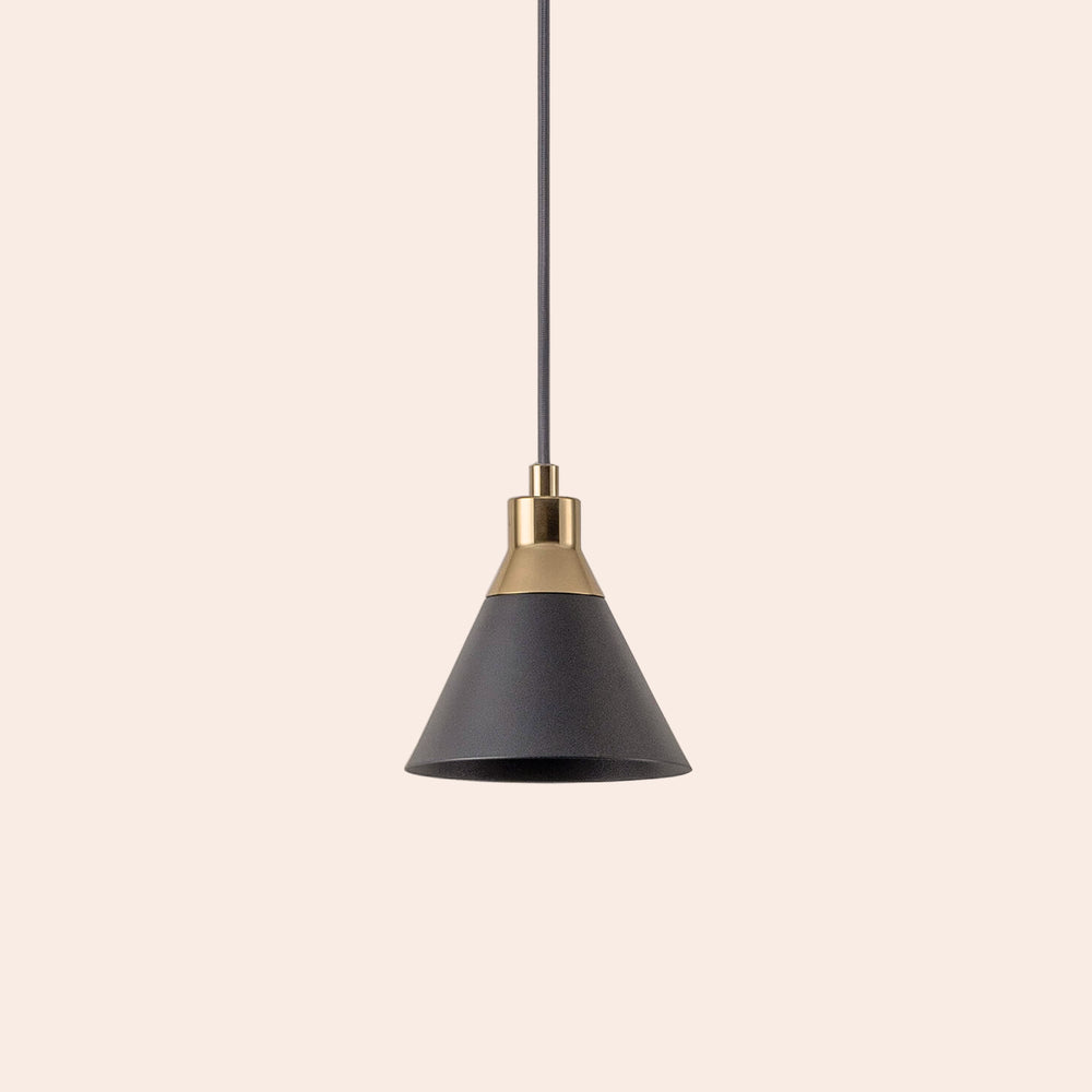 Charcoal grey cone pendant ceiling light