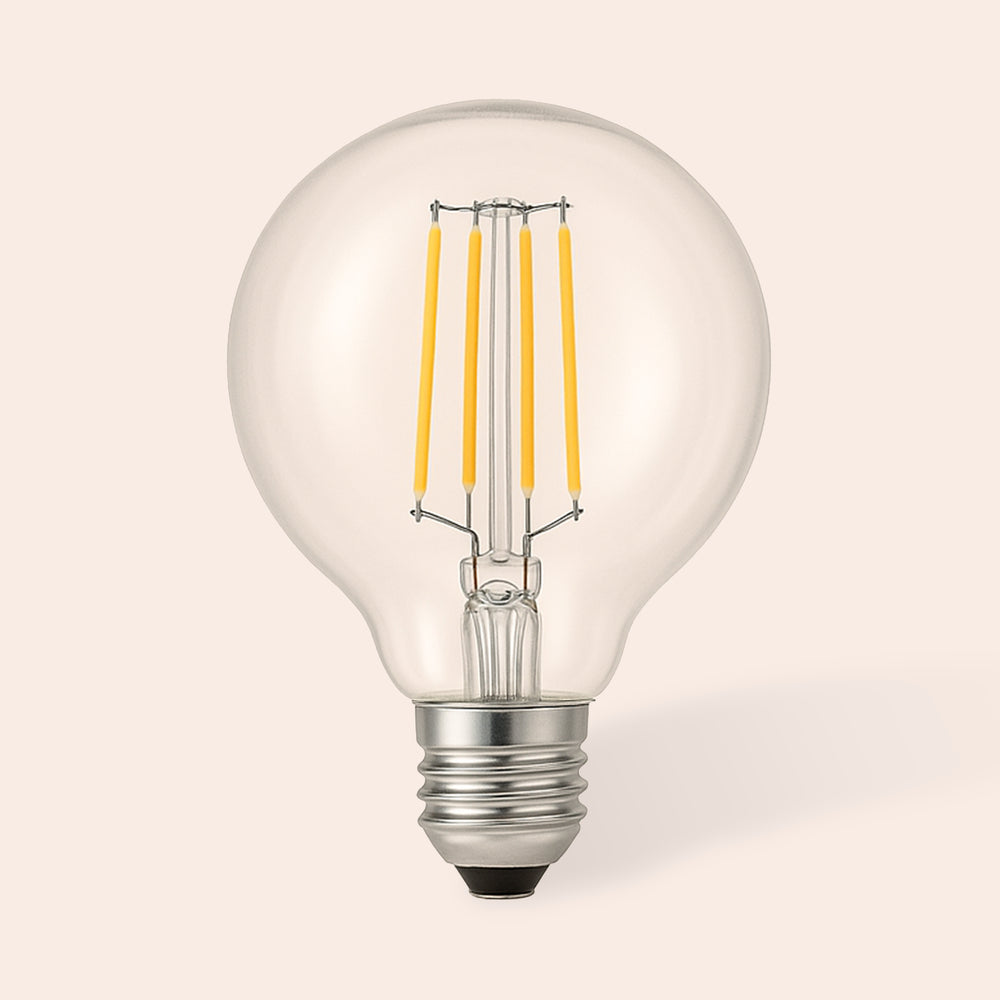 Clear E27 globe (es) LED bulb