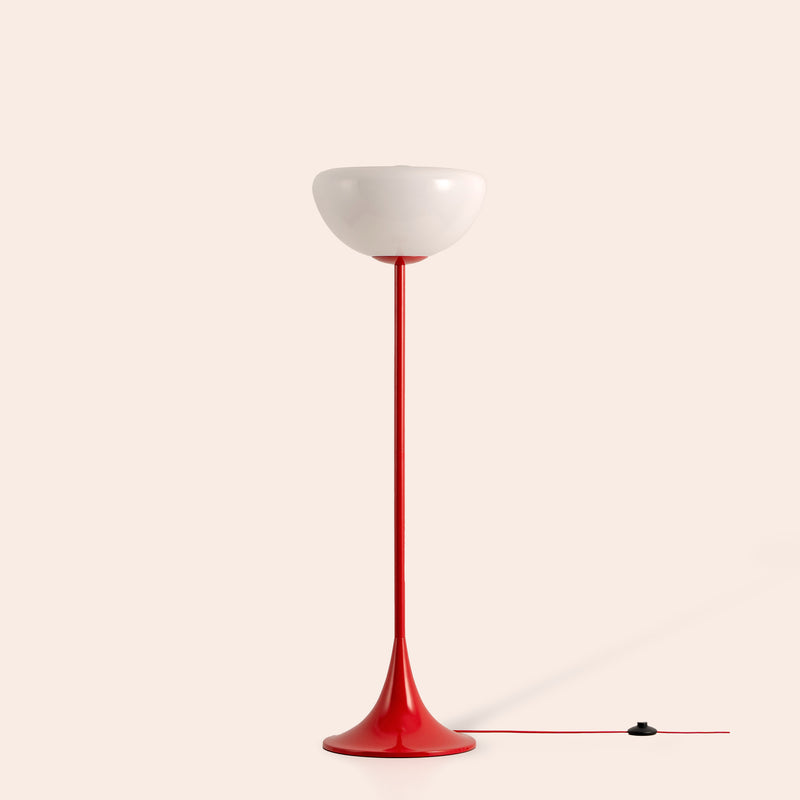Jam red dome floor lamp