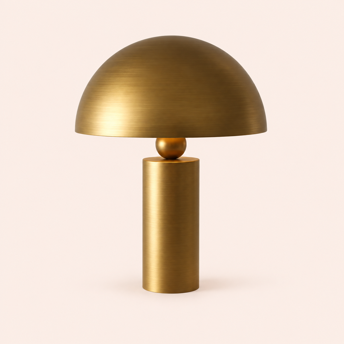 brass dome table lamp