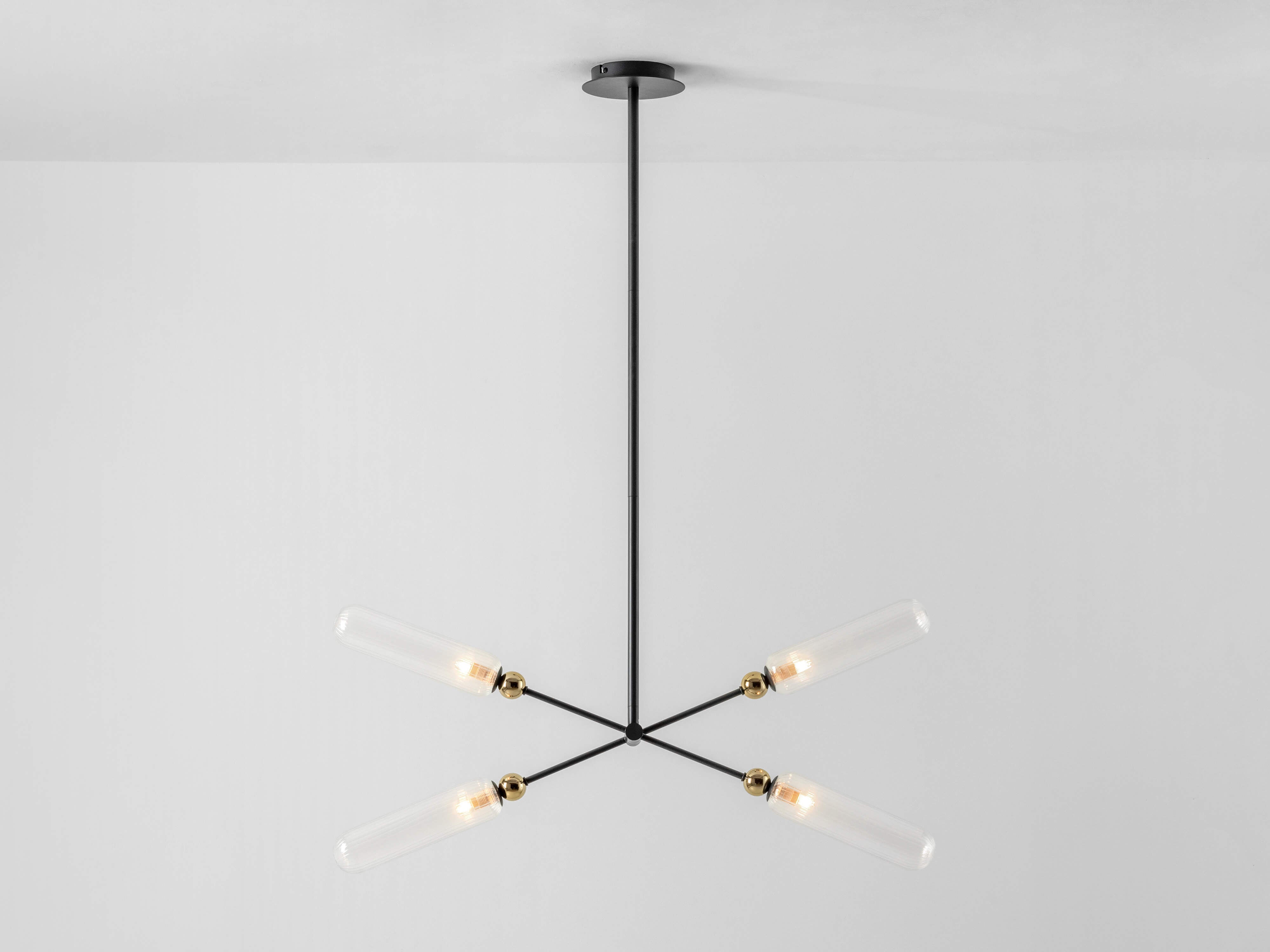 Charcoal grey ribbed glass ceiling light glass pendant lights