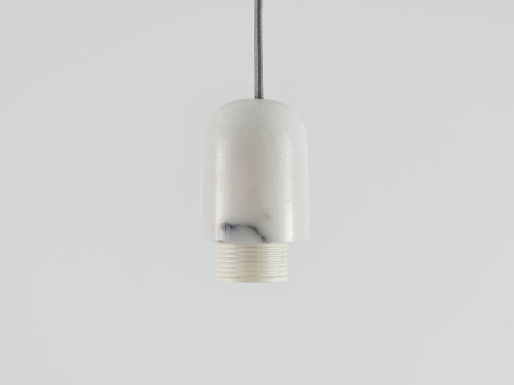 White marble ceiling pendant fitting