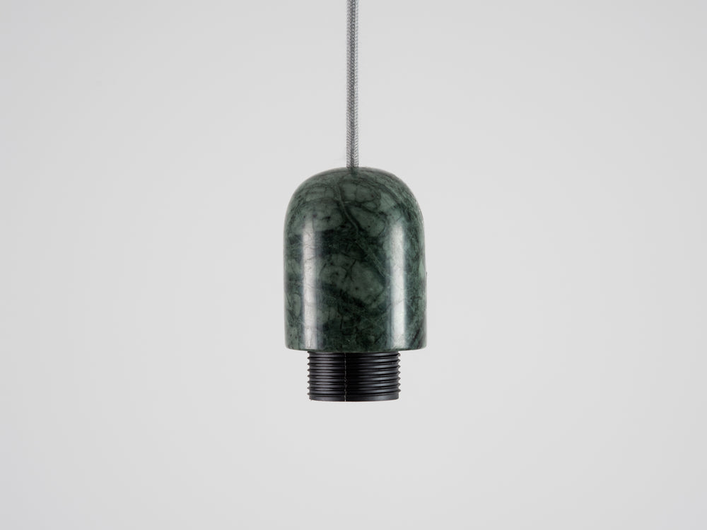 Green marble ceiling pendant fitting