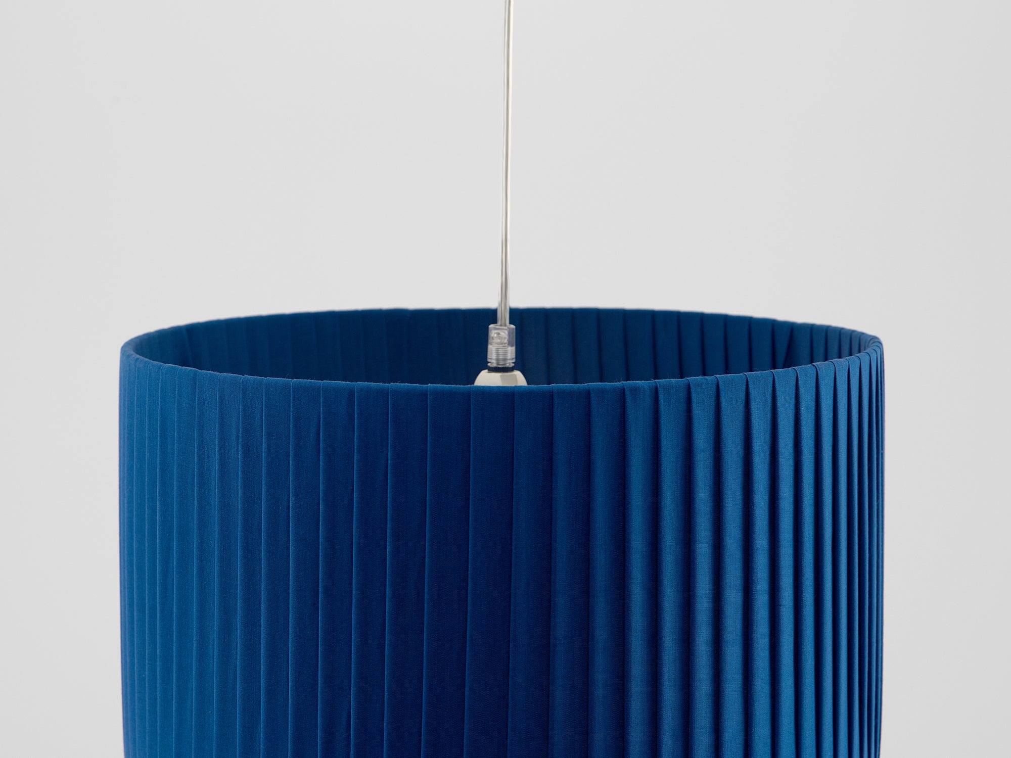 Pleated shade small blue | zoom | houseof.com
