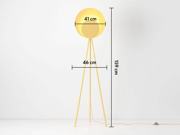 Yolk yellow diffuser floor lamp | Ambient mood light | houseof.com