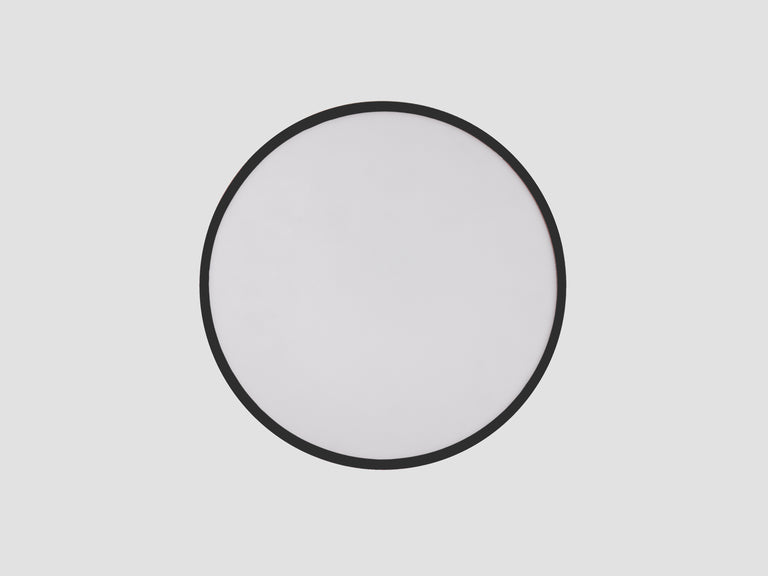 Charcoal grey diffuser flush ceiling light | Flush fitting lights ...