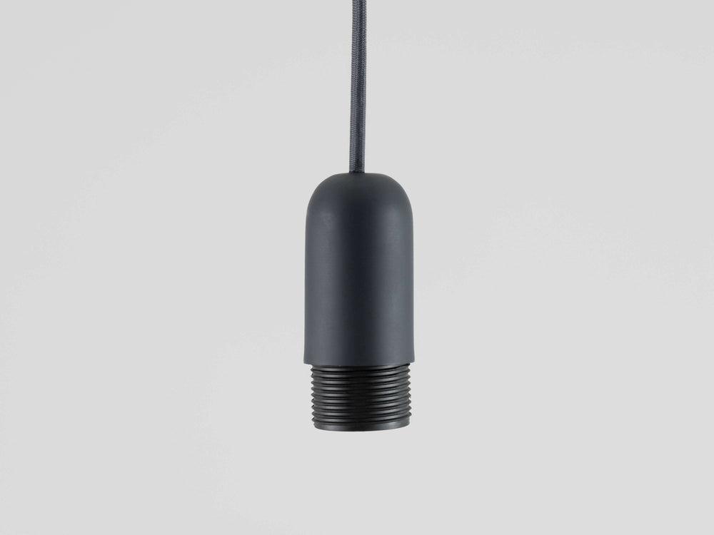Charcoal grey ceiling pendant fitting